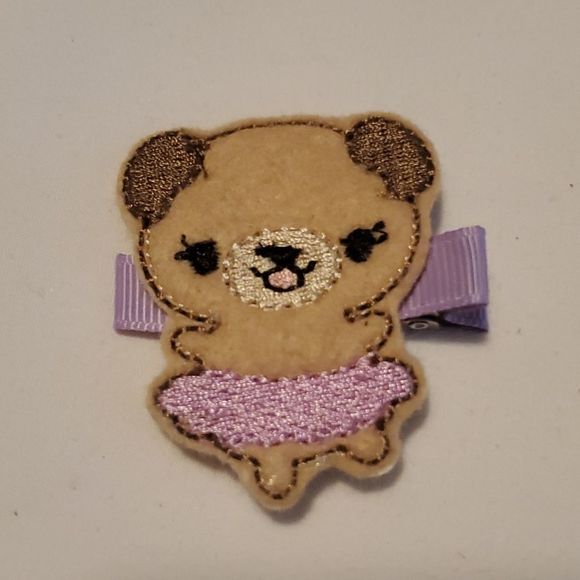 NEW DANCING PUG FELT HAIR CLIPPY - Picture 1 of 2